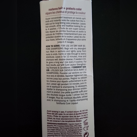 NWT in Box DryBar Cure Liqueur Restorative Pre-Shampoo Treatment Oil - Picture 5 of 5